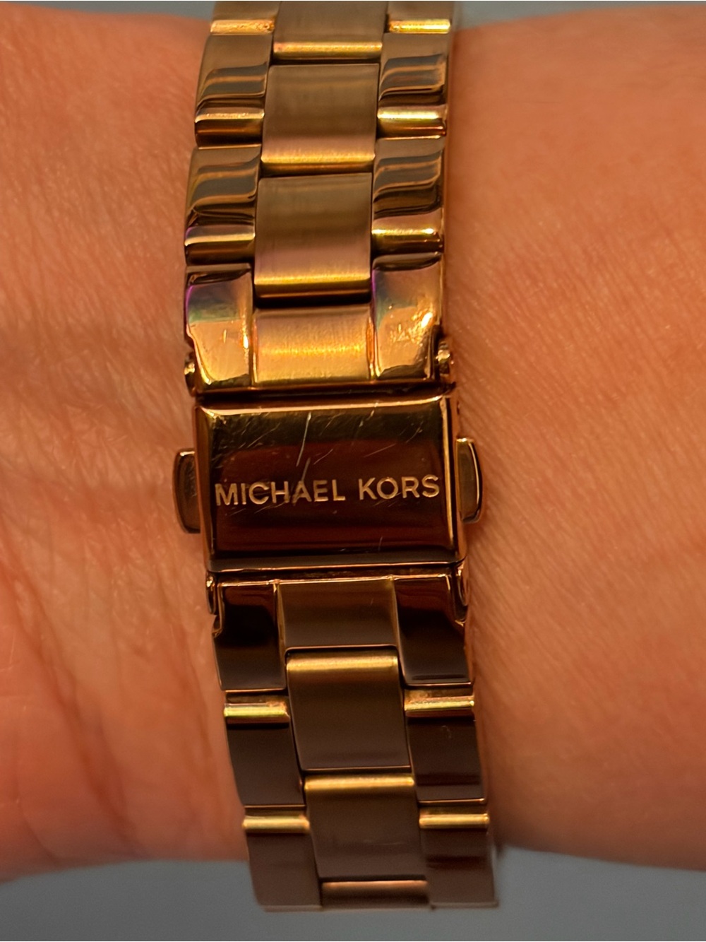 Michael Kors Gold-Tone Stainless Steel Watch with Day-Date Display - Picture 3 of 3